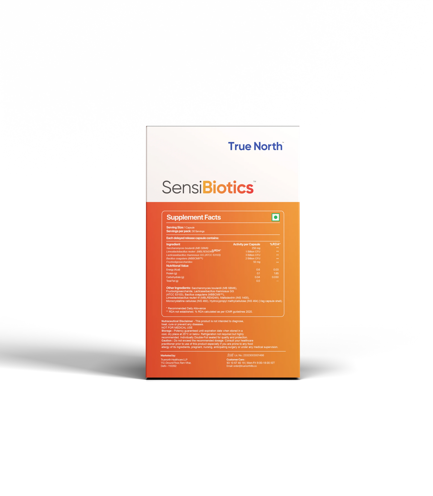 Sensibiotics daily probiotic supplement bottle